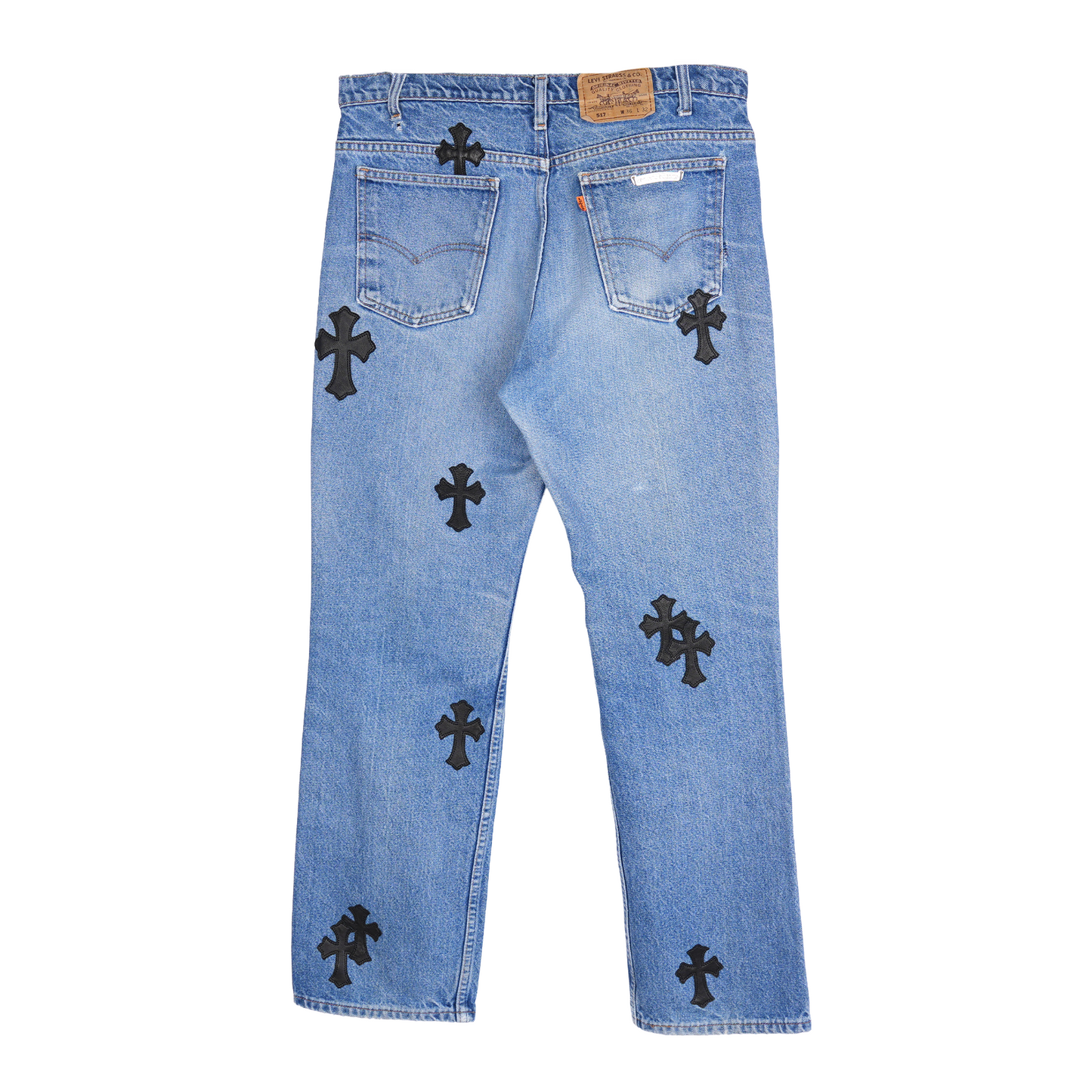 CHROME HEARTS PATCH LIGHT BLUE LEVIS 517