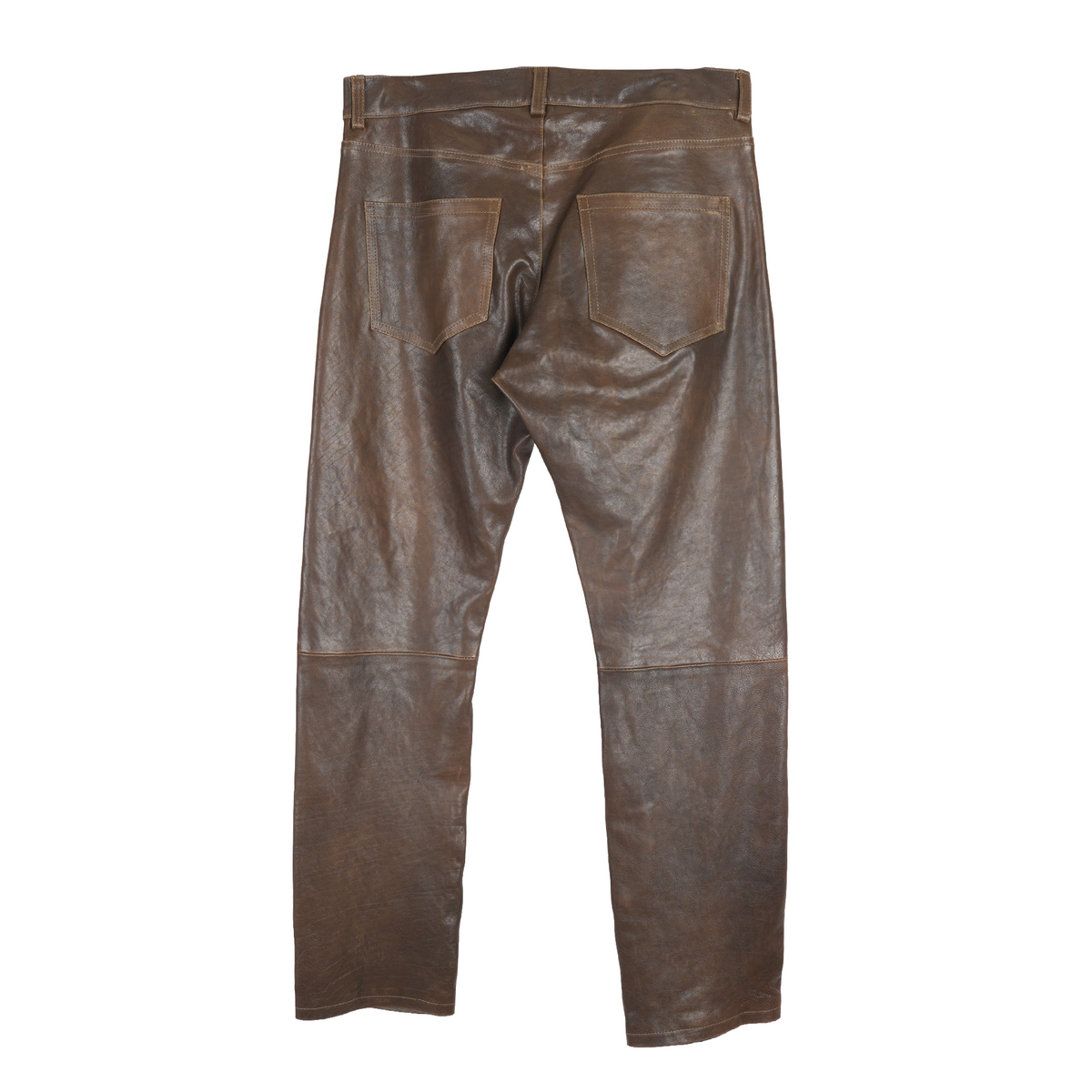 ENFANTS RICHES DÉPRIMÉS ERD BROWN LEATHER PANTS