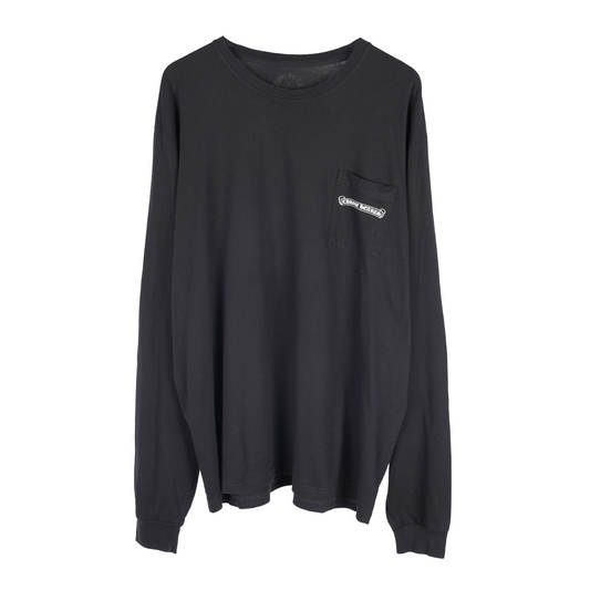 CHROME HEARTS FLORAL SNOWFLAKE POCKET LONG SLEEVE TEE