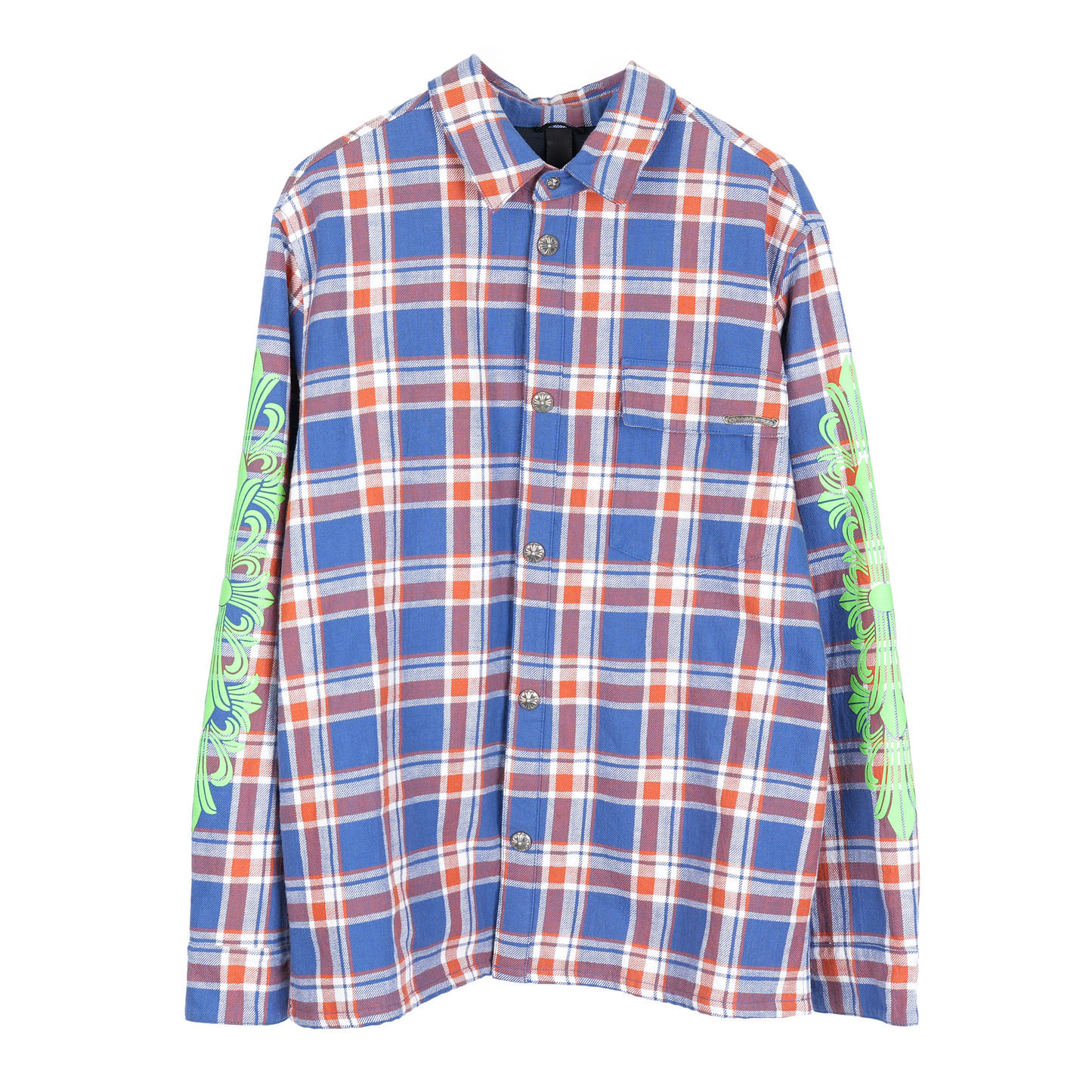CHROME HEARTS GREEN SLEEVE FLANNEL