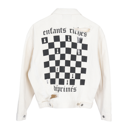 ERD CHESS BOARD DENIM JACKET