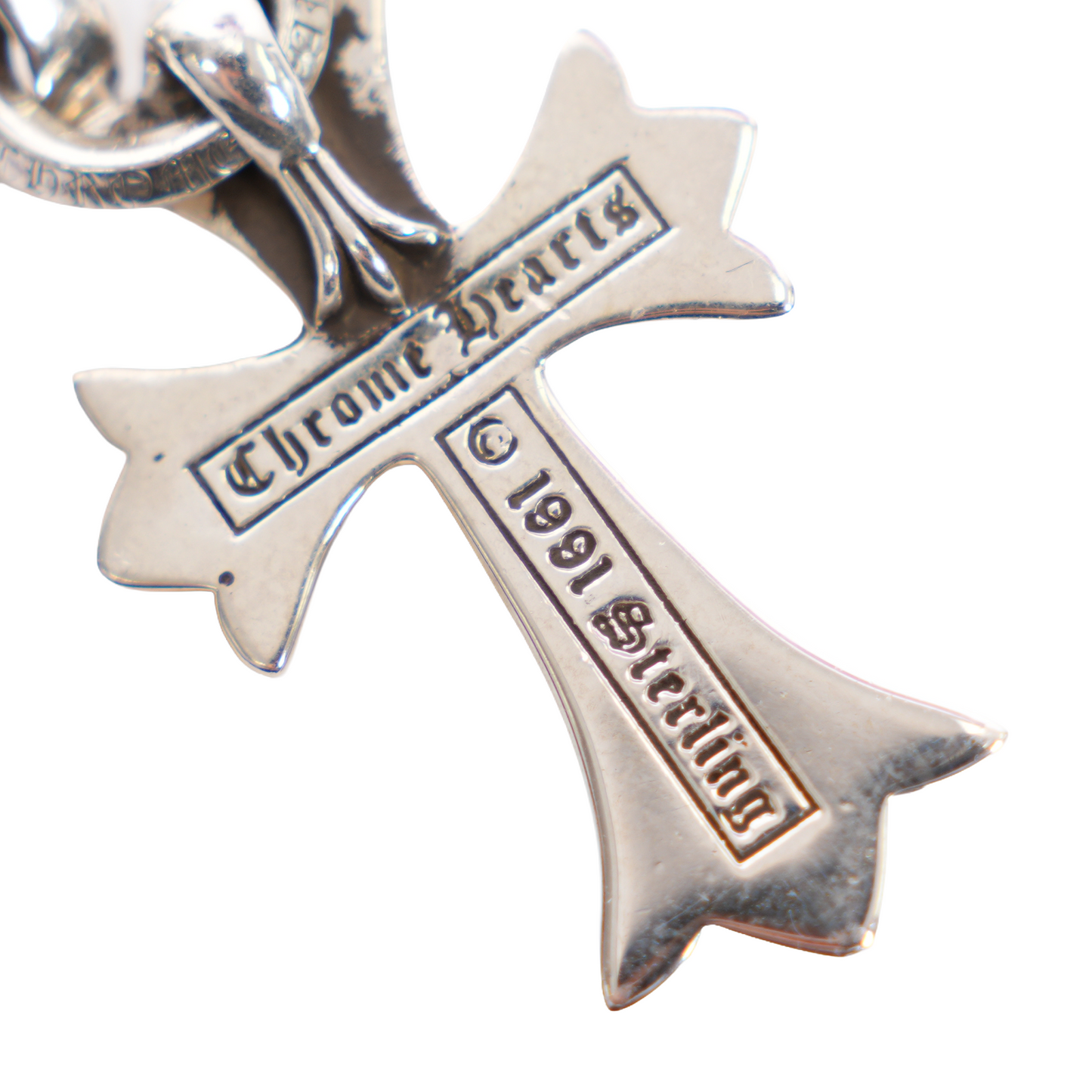 CHROME HEARTS LARGE CROSS WITH BALE PENDANT