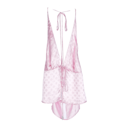 CHROME HEARTS PINK MONOGRAM SILK TOP