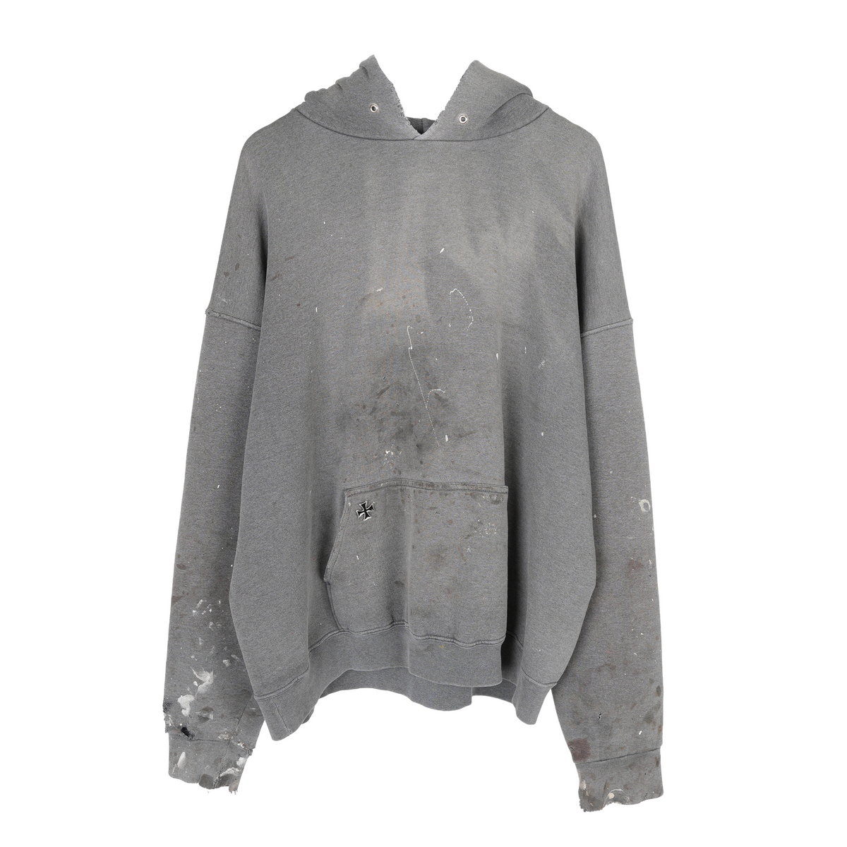 VINTAGE THRASHED FADED PULLOVER HOODIE