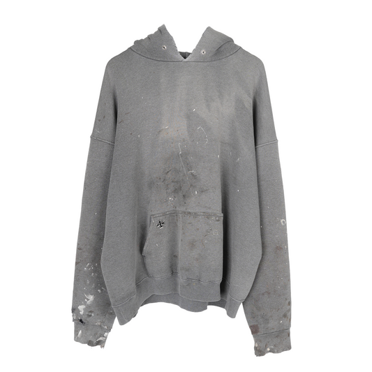 VINTAGE THRASHED FADED PULLOVER HOODIE