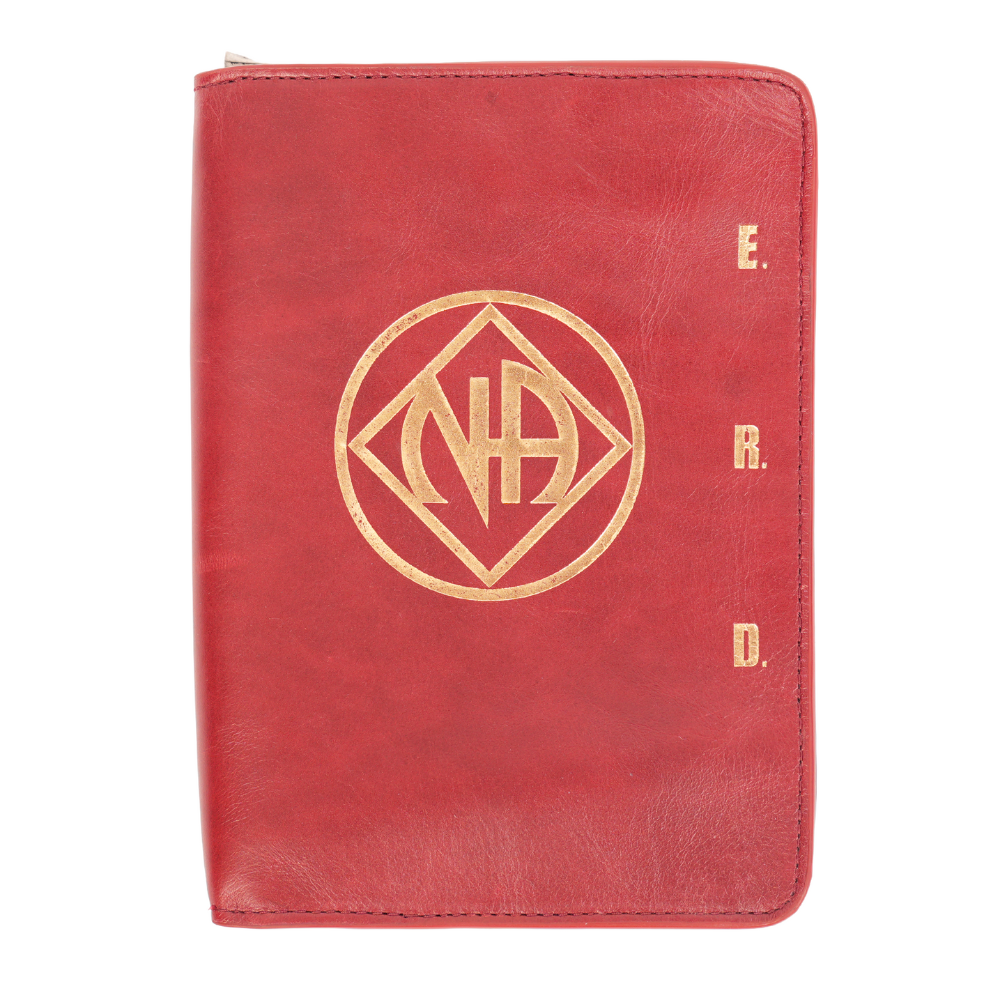 ERD NA BURGUNDY AND GOLD CLUTCH BOOK PURSE