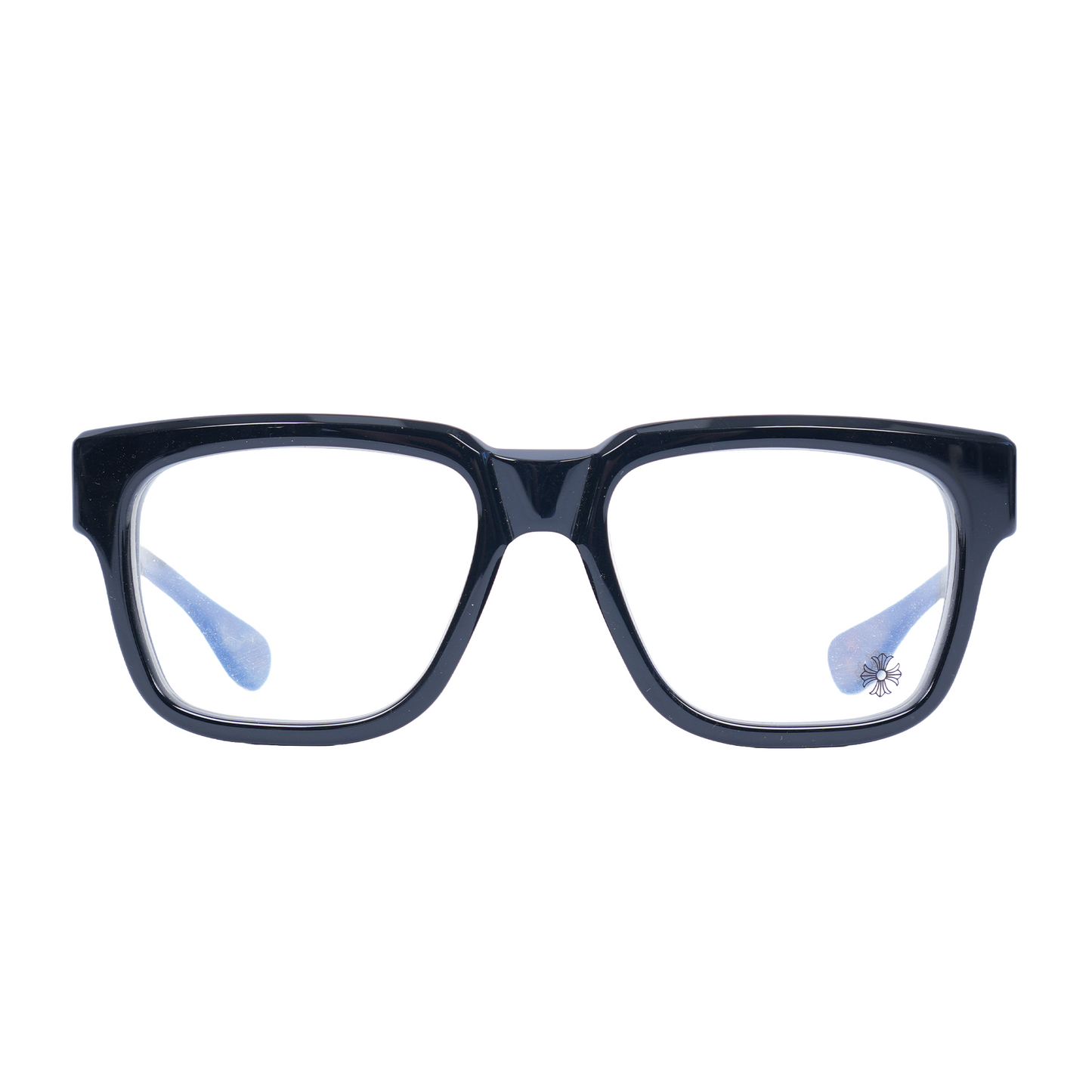 CHROME HEARTS GLOSSY BOX OFFICER GLASSES GOLD