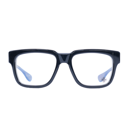 CHROME HEARTS GLOSSY BOX OFFICER GLASSES GOLD