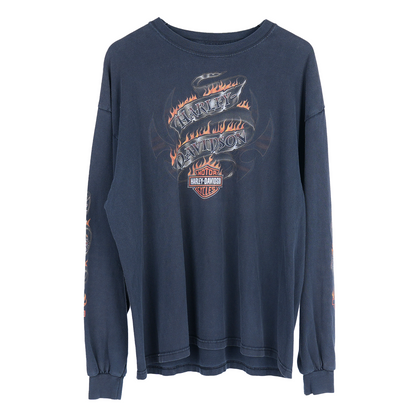 CHICAGO HARLEY DAVIDSON FLAME LONG SLEEVE