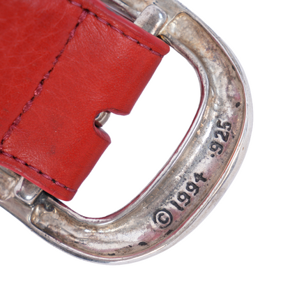 CHROME HEARTS RED GUNSLINGER BELT