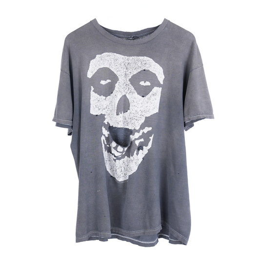 VINTAGE MISFITS THRASHED SKULL TEE