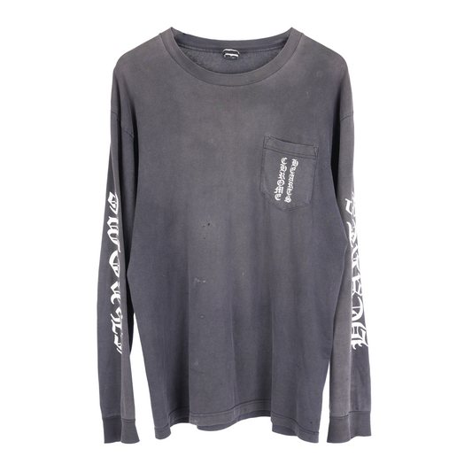 CHROME HEARTS VINTAGE FADED SCROLL LOGO LONG SLEEVE