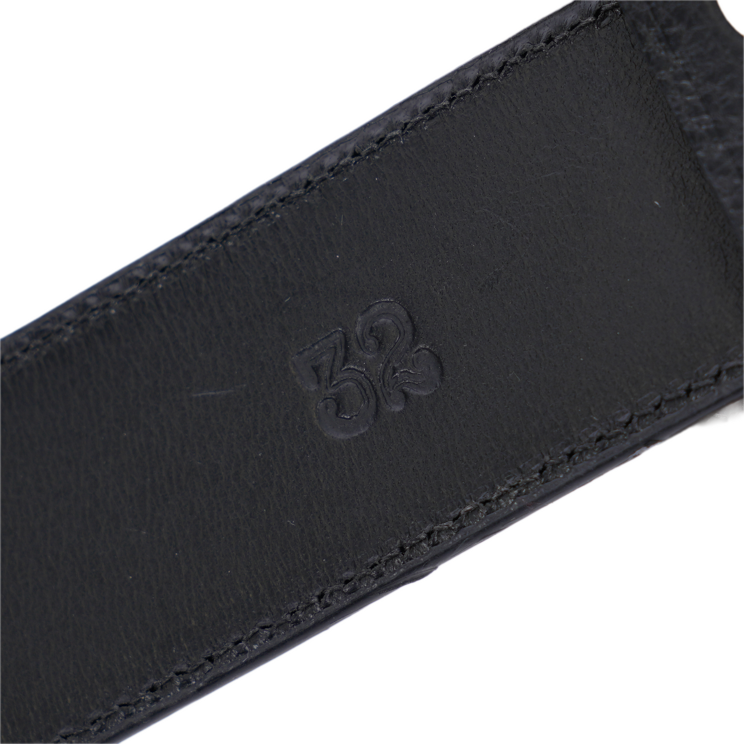 CHROME HEARTS CEMETERY BELT WITH BLACK STRAP