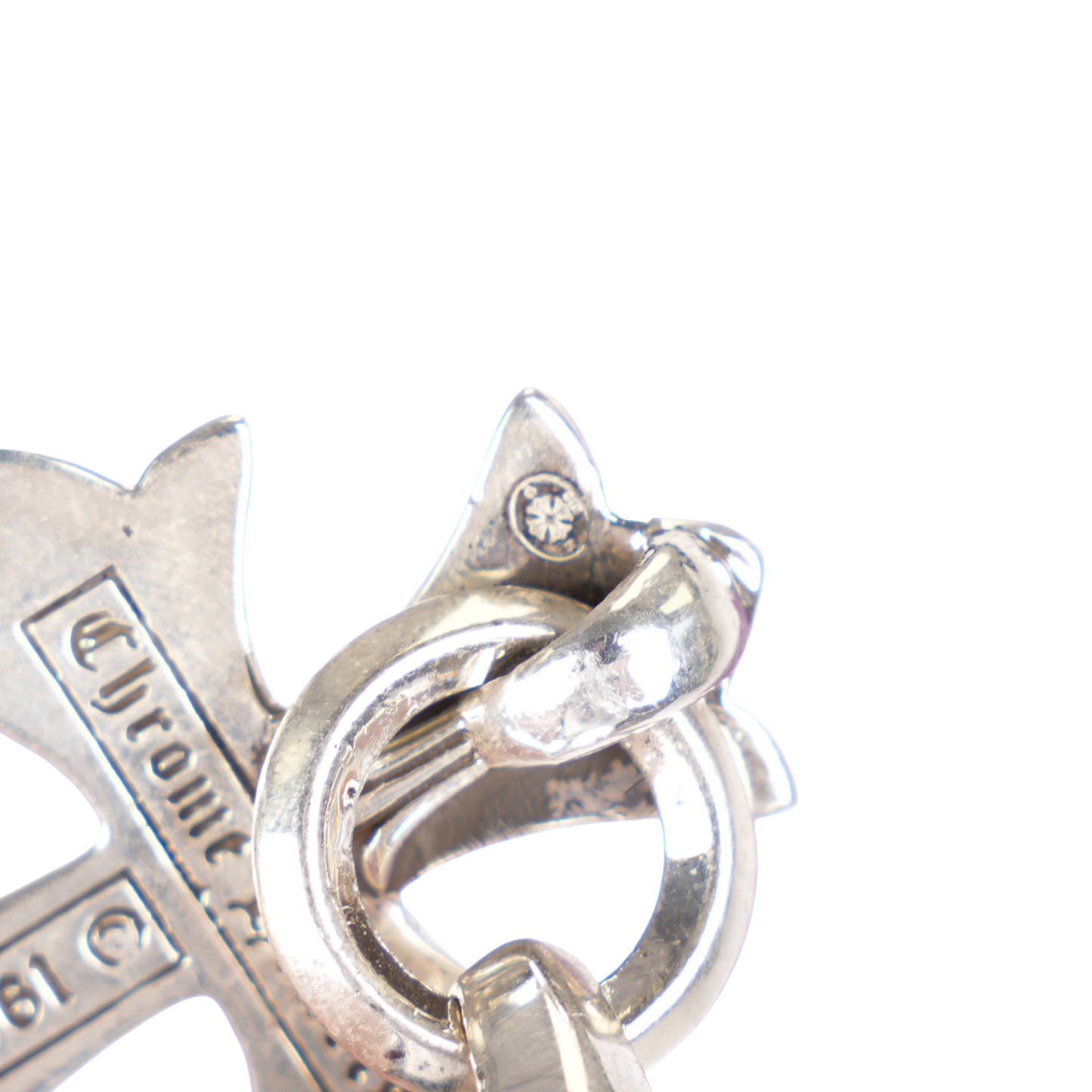 CHROME HEARTS LARGE CROSS WITH BALE PENDANT
