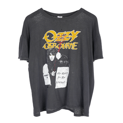 VINTAGE 1980's OZZY OSBOURNE EUROPEAN TOUR MEAN MACHINE TEE