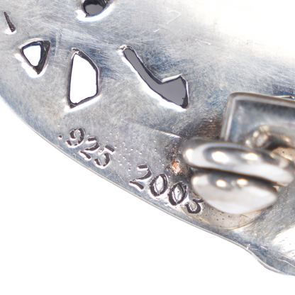 CHROME HEARTS CEMETERY BUCKLE WITH PLAIN BLACK STRAP