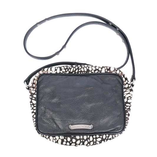 CHROME HEARTS PONY HAIR CROSSBALL STRAP CROSS BAG