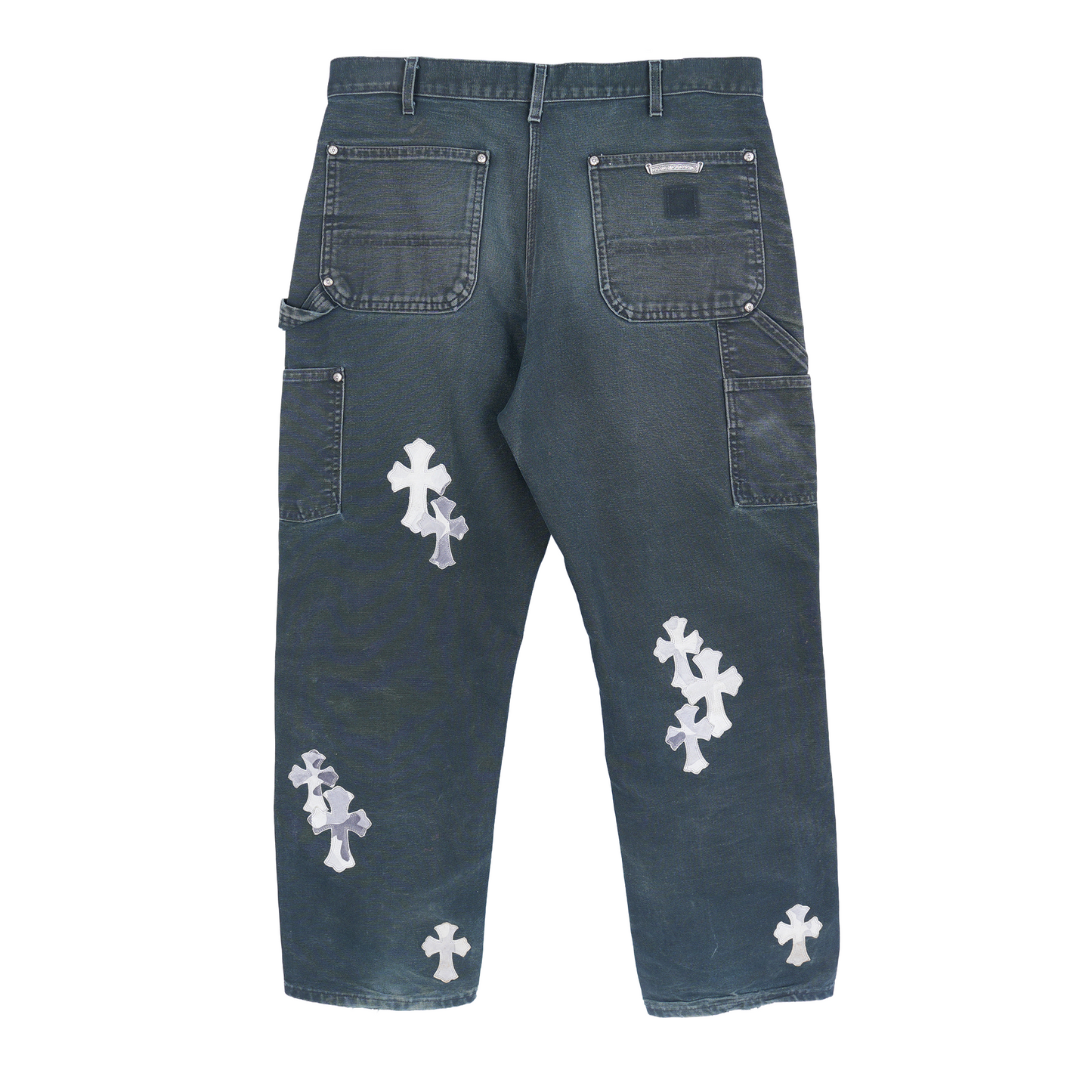 CHROME HEARTS SEX RECORDS DOUBLE KNEE CARPENTER PANTS
