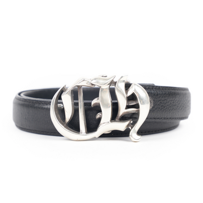 CHROME HEARTS 1 INCH CH BELT BUCKLE WITH BLACK STRAP