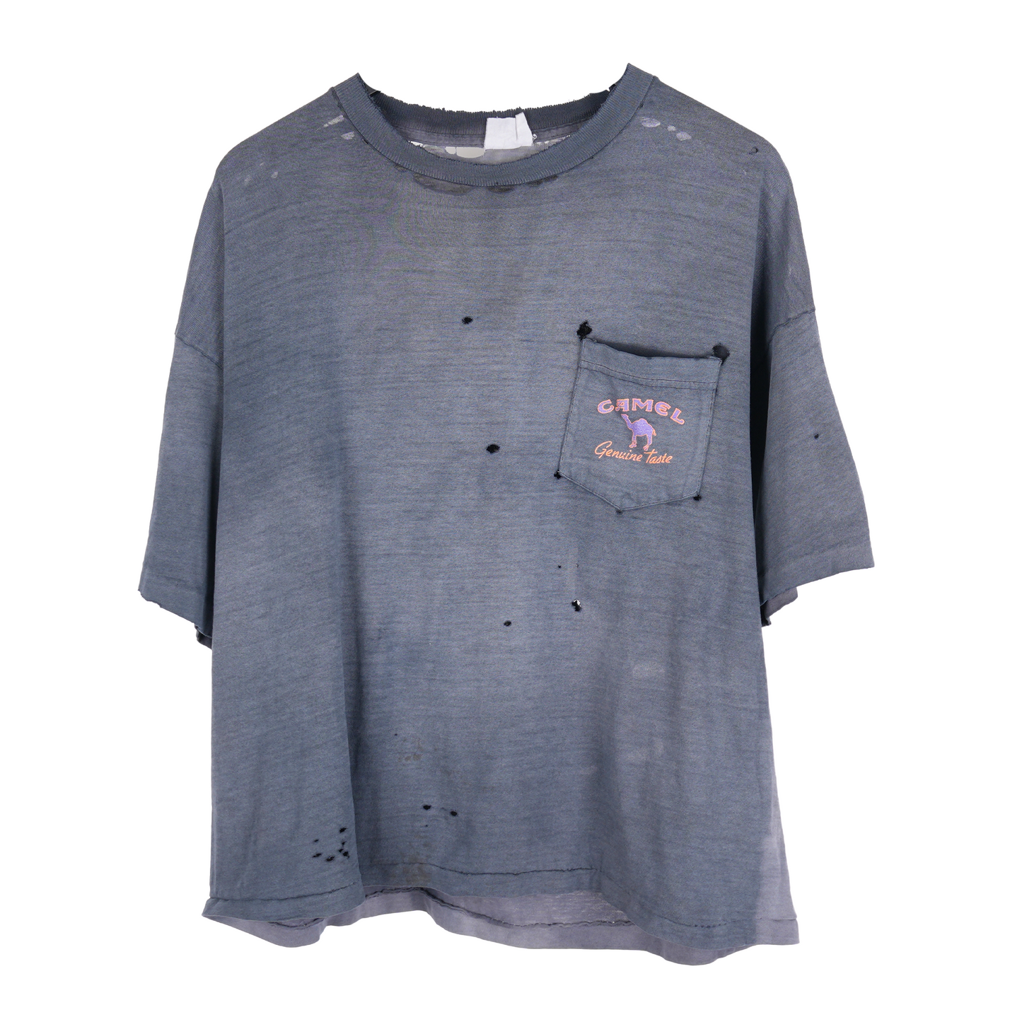 VINTAGE BLACK GENUINE CAMEL POCKET TEE