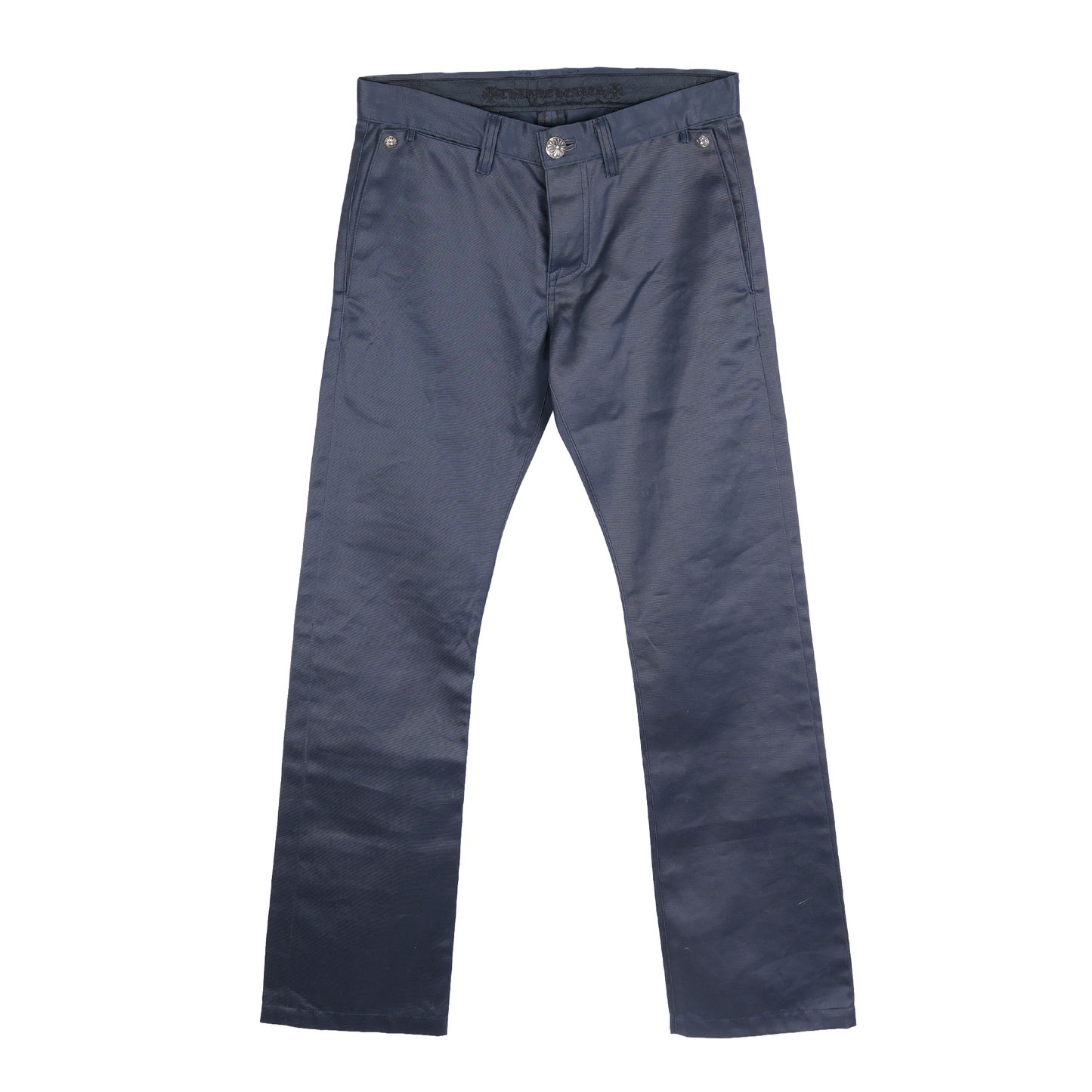 CHROME HEARTS NAVY CROSS PATCH CHINOS