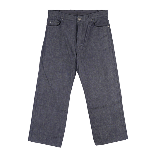 CHROME HEARTS INDIGO KS CUT JEANS SZ 33