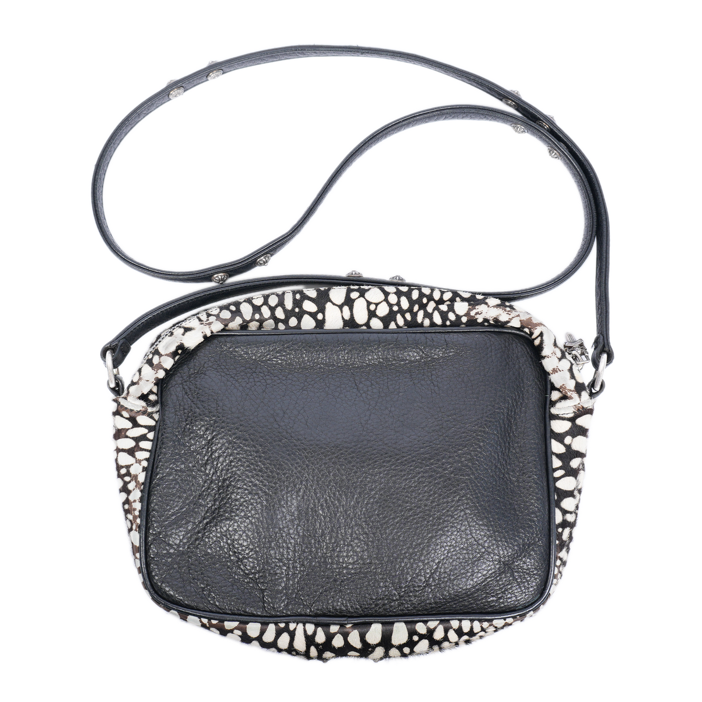 CHROME HEARTS PONY HAIR CROSSBALL STRAP CROSS BAG