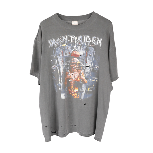 VINTAGE IRON MAIDEN THE X FACTOR FADED 1995 TEE