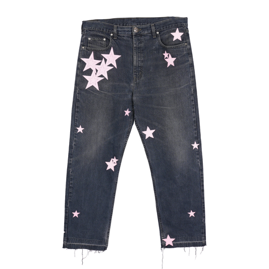 CHROME HEARTS PINK STAR PATCH LEVI'S ORANGE TAB DENIM