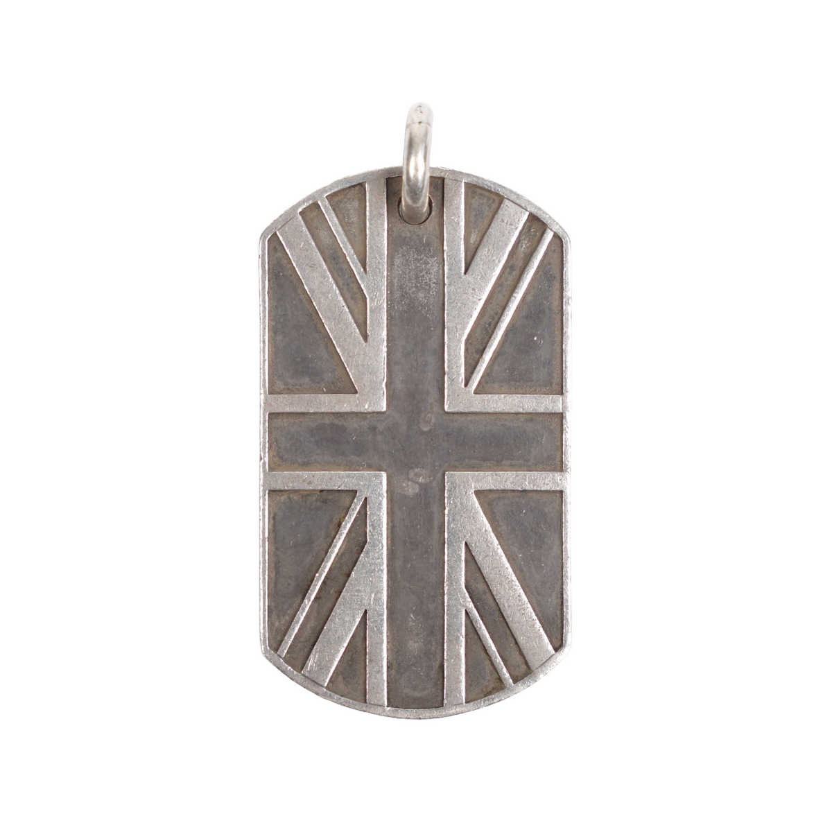 CHROME HEARTS SEX PISTOLS U.K FLAG DOG TAG PENDANT