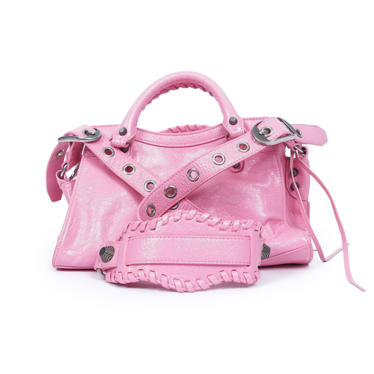 BALENCIAGA PINK CITY HANDBAG