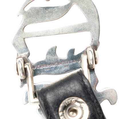 CHROME HEARTS 1 INCH CH BELT BUCKLE WITH BLACK STRAP