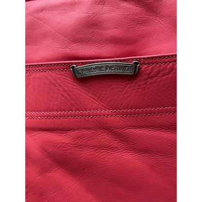 CHROME HEARTS RED LEATHER FLEUR SHORTS RARE