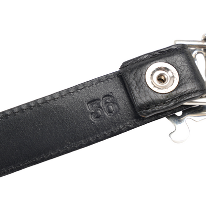 CHROME HEARTS 1 INCH CH BELT BUCKLE WITH BLACK STRAP