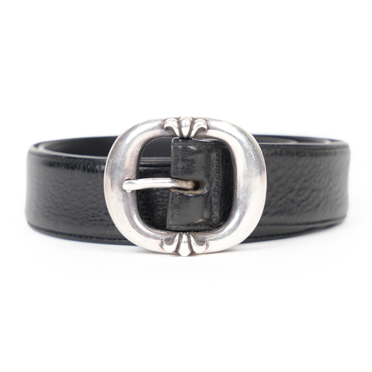 CHROME HEARTS 1.5" BLACK GUNSLINGER BELT