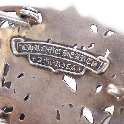 CHROME HEARTS SILVER CEMETERY BUCKLE
