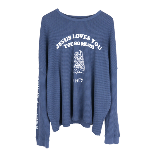 PALY HOLLYWOOD BOXY JESUS LOVES YOU THERMAL LONG SLEEVE