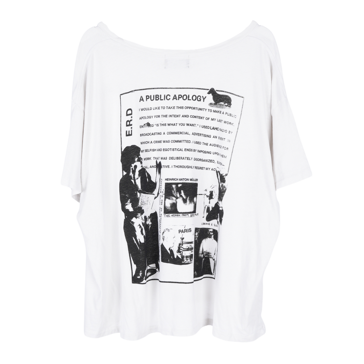 ENFANTS RICHES DÉPRIMÉS  'A PUBLIC APOLOGY' TEE