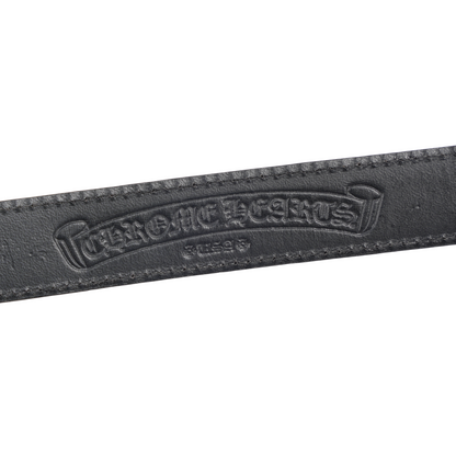 CHROME HEARTS 1 INCH CH BELT BUCKLE WITH BLACK STRAP