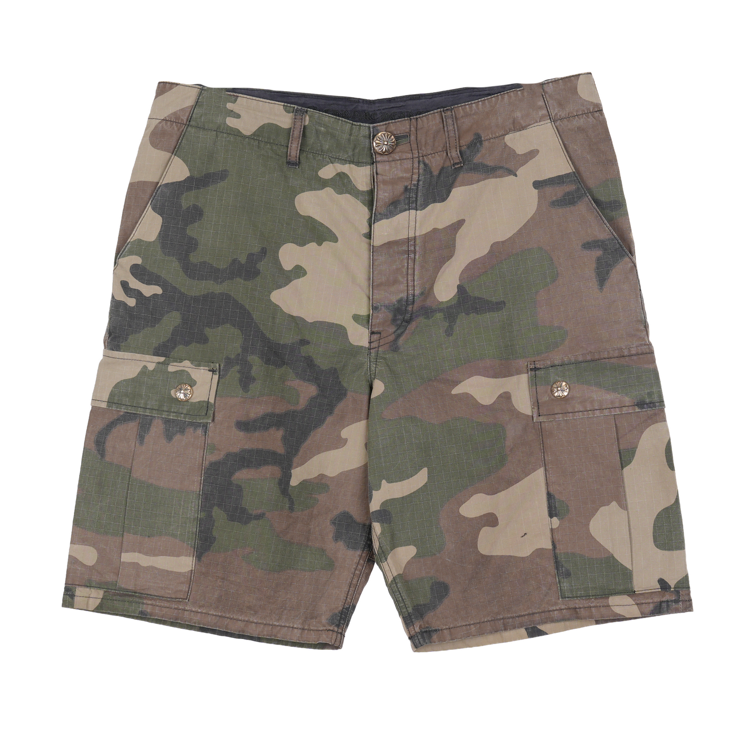 CHROME HEARTS DEVIL DOG CAMO CARGO SHORTS