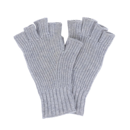 CHROME HEARTS GREY CROSS GLOVES