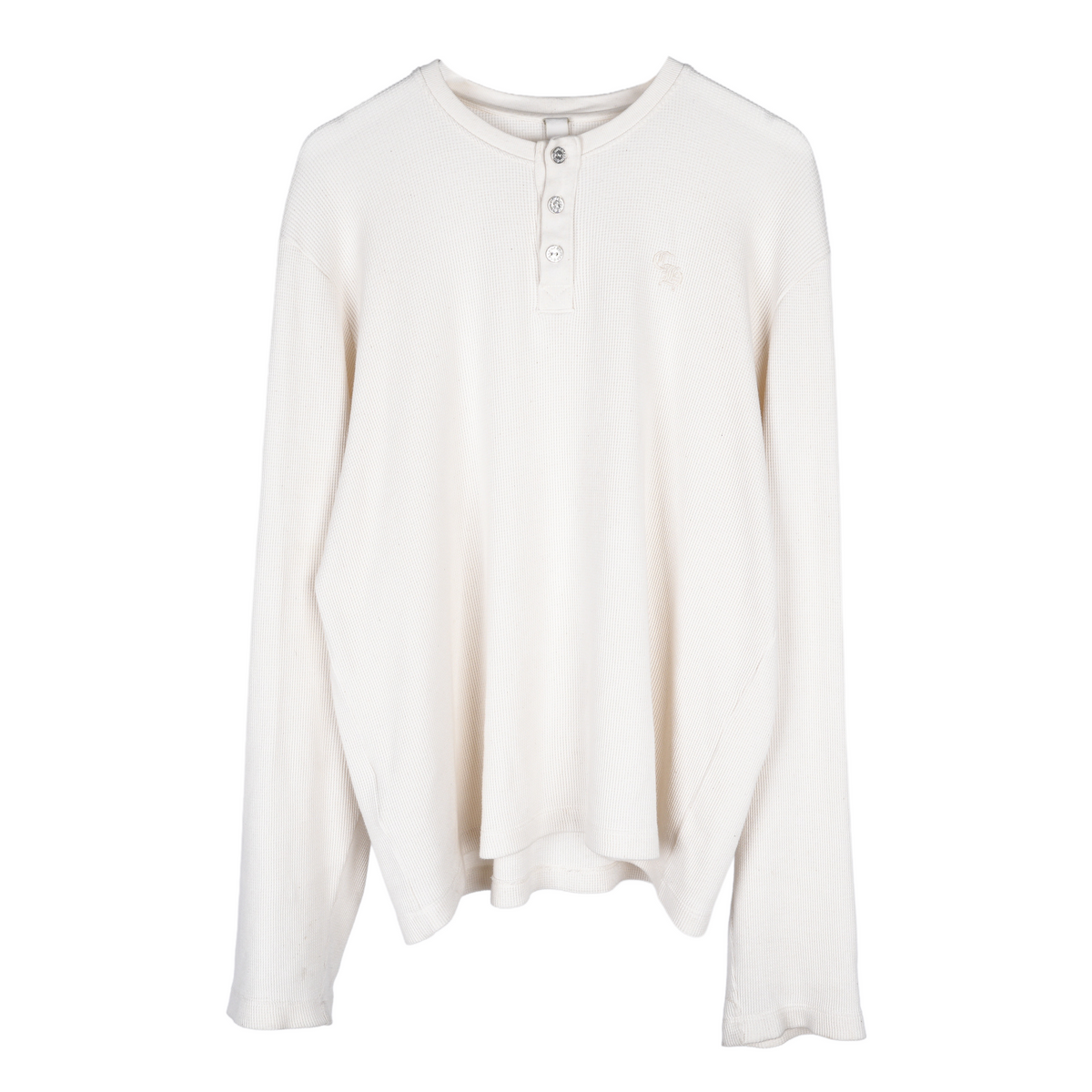 CHROME HEARTS WHITE THERMAL HENLEY LONG SLEEVE