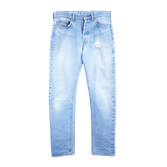 CHROME HEARTS LIGHT WASH RED TAB DENIM