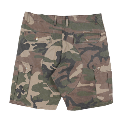 CHROME HEARTS DEVIL DOG CAMO CARGO SHORTS