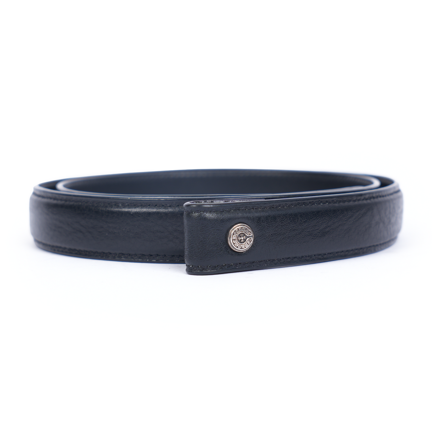 CHROME HEARTS PLAIN BLACK BELT STRAP 1 INCH SIZE 34 BRAND NEW