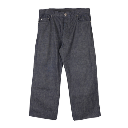 CHROME HEARTS INDIGO KS CUT JEANS SZ 34