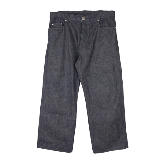 CHROME HEARTS INDIGO KS CUT JEANS SZ 34