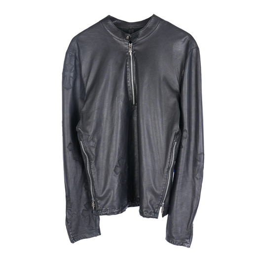 CHROME HEARTS EZ RIDER BIKER QUARTER ZIP JACKET
