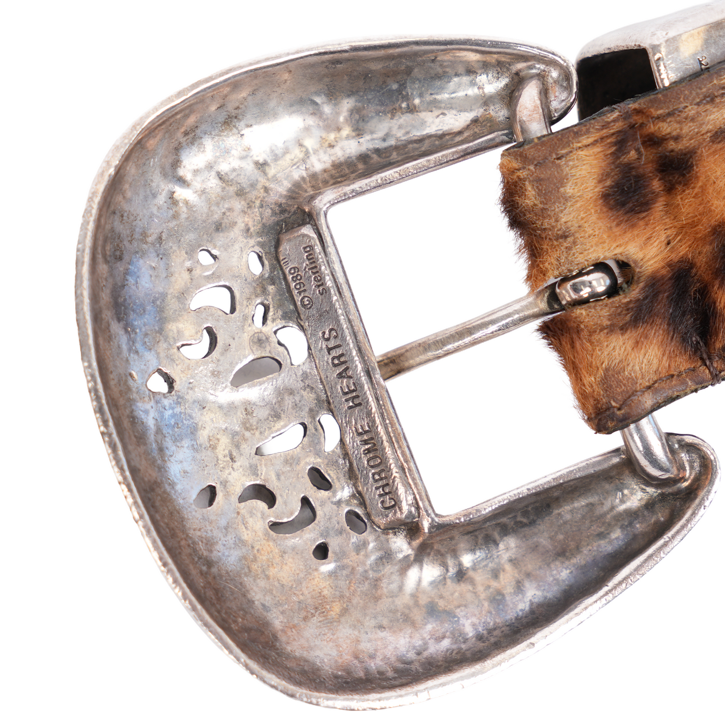 CHROME HEARTS CHEETAH 3 PIECE WESTERN BELT