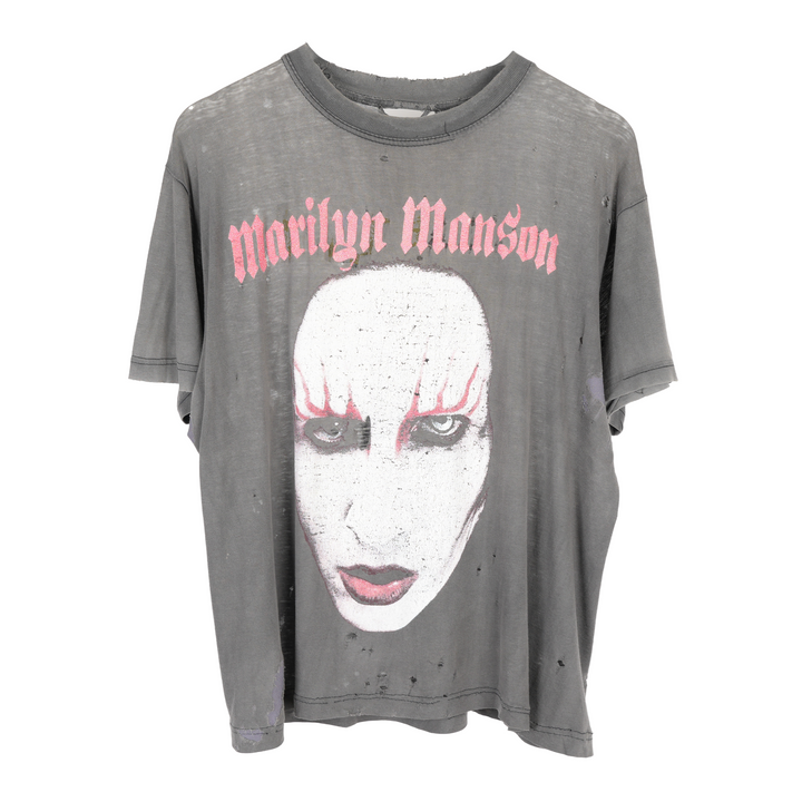 VINTAGE DISTRESSED MARILYN MANSON BIG FACE TEE